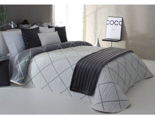 Dvipusis lovos užtiesalas "Damir" grey (250x270 cm)