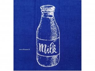 Frotinis virtuvės rankšluostis "Milk" (mėlynas) 50x50 cm Frotinis virtuvės rankšluostis "Milk" (mėlynas) 50x50 cm