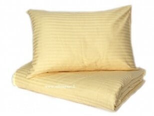 Juostuoto žakardinio satino pagalvės užvalkalas "Charm" (beige), 40x60 cm 1 vnt