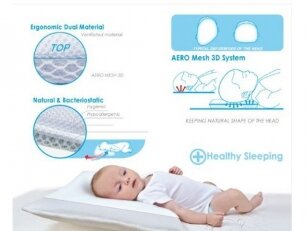Ortopedinė kūdikio pagalvė "Areo 3D"