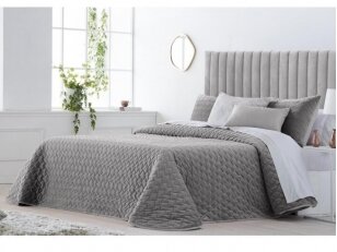 Lovatiesė Naroa Gris 250x270 cm velvetas Lovatiesė Naroa Gris 250x270 cm velvetas