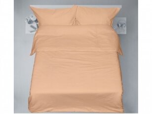 Medvilnės patalynė "Apricot ice"  (antklodės užvalkalas 180x200 cm (1 vnt), pagalvės užvalkalas 40x60 cm (1 vnt), pagalvės užvalkalas 60x60 cm (1 vnt), paklodė su guma 180x200 cm (1 vnt))