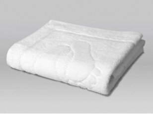 Medvilninis vonios kilimėlis "Pėdutės" (baltas, 50x70 cm)