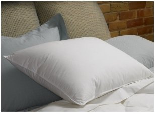 NUKAINOTA pagalvė su žąsų 90%  pūkų - 10% plunksnų užpildu. Nukainavimo priežastis - parduodami paskutiniai vienetai.