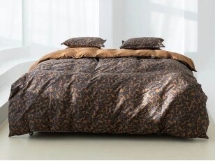 Premium satino patalynės komplektas Jaquard Cinnamon & Stripe In Line Cinnamon Premium satino patalynės komplektas Jaquard Cinnamon & Stripe In Line Cinnamon