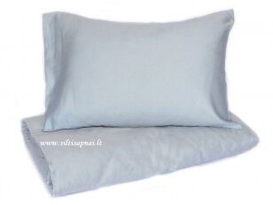 Satino pagalvės užvalkalas "DISCOVERY" sky blue, 50x70 cm su užtrauktuku